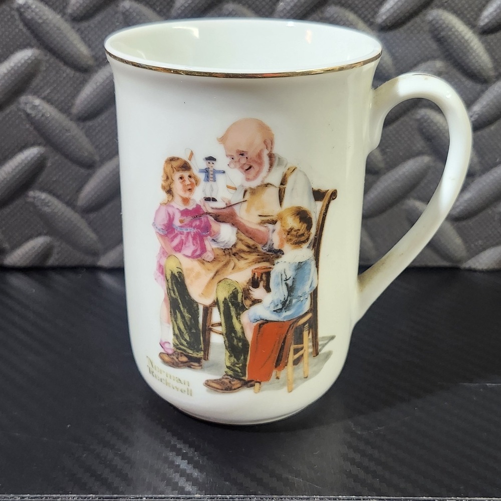 Vintage 1982 Norman Rockwell Museum "The Toymaker" Coffee Mug